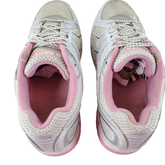 G Defy Shoes Women sz 8 White Pink Athletic Casual Lace Up Gravity Defyer Shoes - Picture 11 of 16